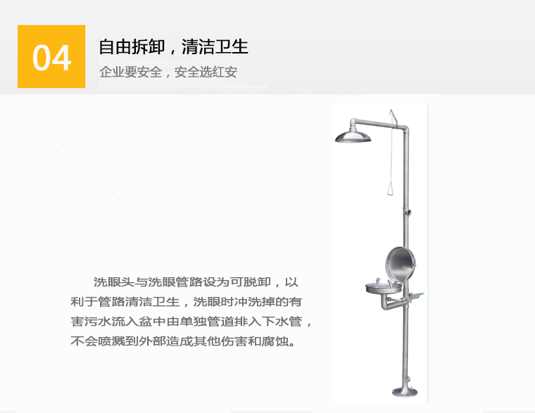 90906650 不銹鋼防塵型復合式洗眼器