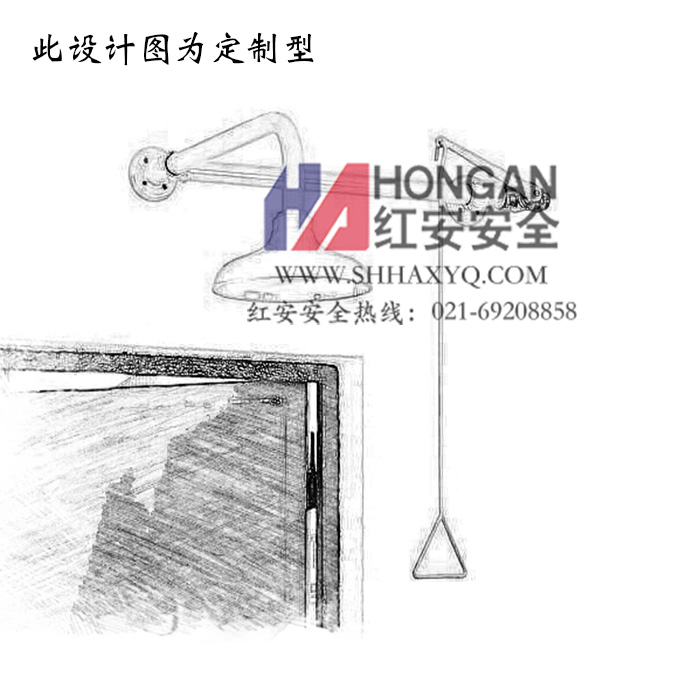 不銹鋼掛壁式防凍沖淋器 不銹鋼掛壁式防凍沖淋器